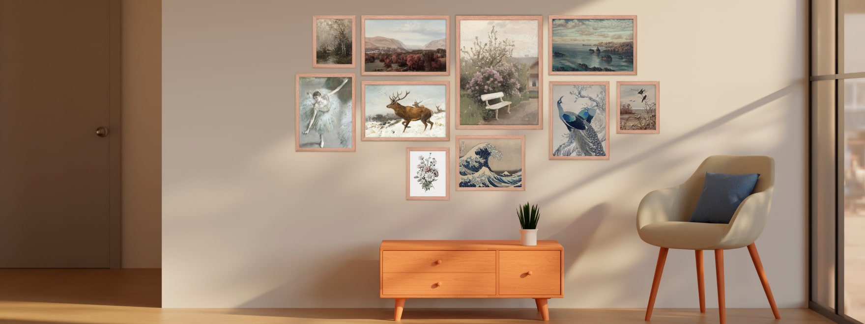 Framed Vintage Wall Art Collection For Your Home